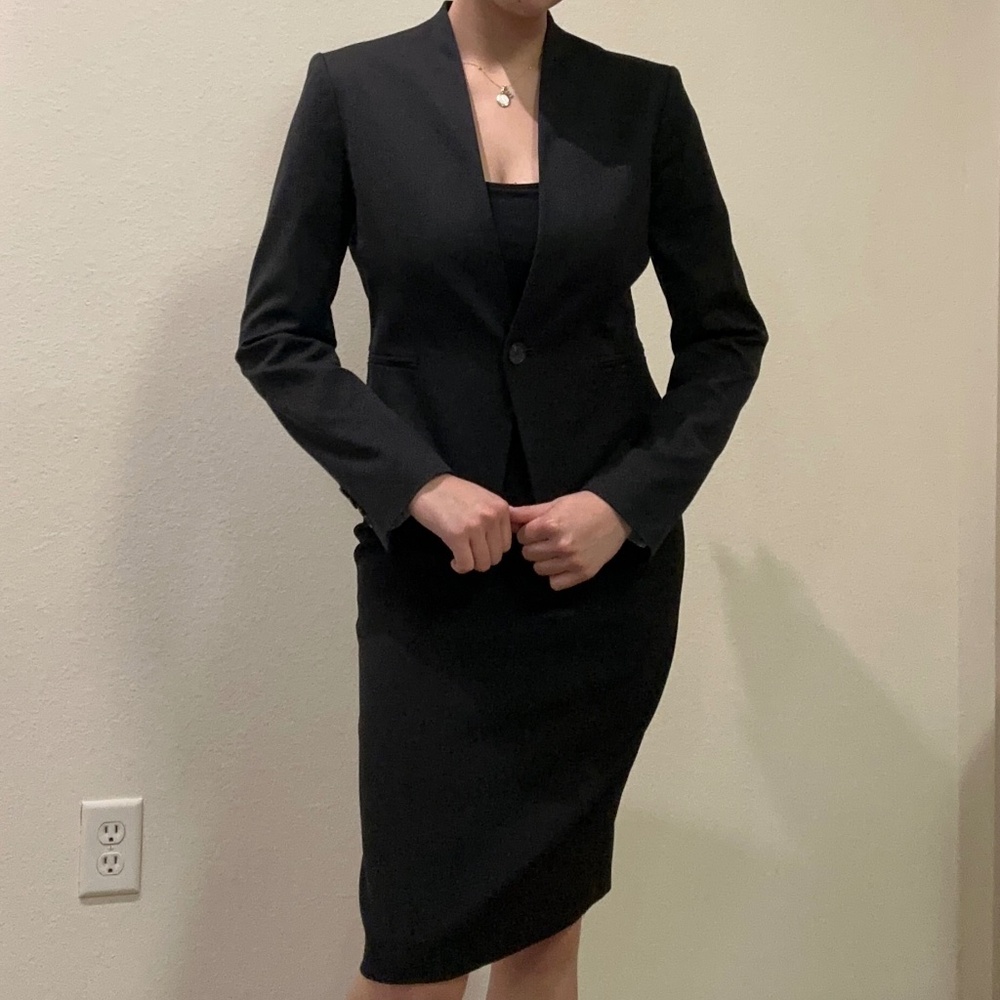 Ann Taylor Black Suit Skirt Set - JACKET 1 of 2 in set